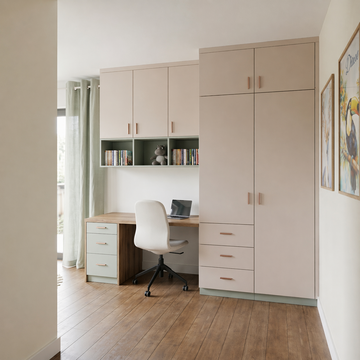 armoire avec bureau intégré