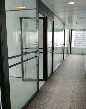 aménagement de bureaux - cloison amovible vitrée toute hauteur