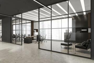 cloison vitree - agencement de bureaux Macon