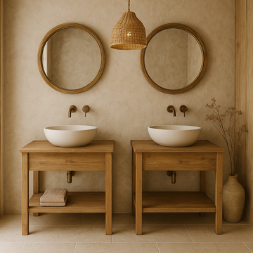 petite salle de bains nature